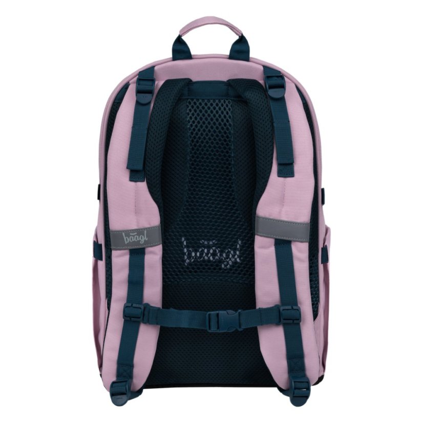 BAAGL SET 3 Skate Rose: batoh, penál, sportovní taška GRS - Baagl