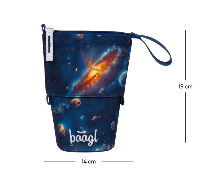 BAAGL Školní penál Pastelkovník Vesmír GRS - Baagl