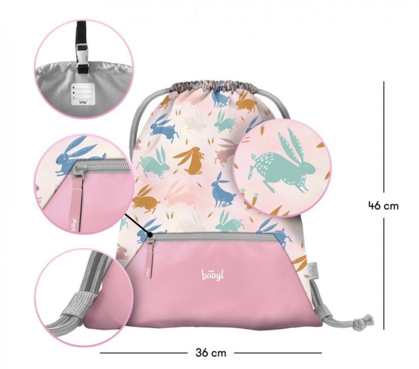 BAAGL Sáček s kapsou Bunny - Baagl