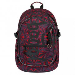 BAAGL Školní batoh Core Red Polygon - Baagl
