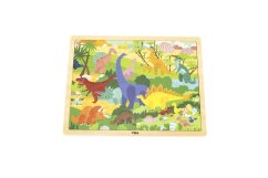 Dřevěné puzzle 48 dílků - dinosauři Viga