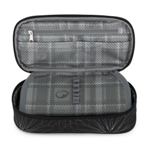 Bagmaster ZIPSTER 25 A studentský set – černý s bílými květy - Bagmaster