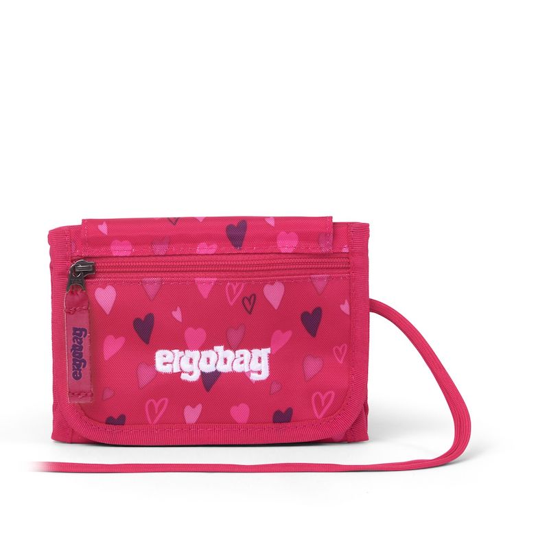 Dětská textilní peněženka Ergobag - Pink Hearts