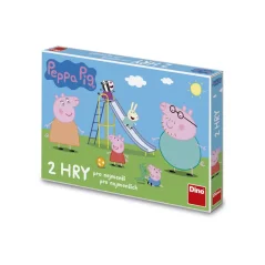 Prasátko Peppa pojď si hrát a Žebříky a skluzavky - 2 společenské hry