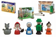 Magnetické divadlo Červená Čiapočka drevené figúrky