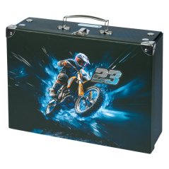 BAAGL Skládací školní kufřík Motorka s kováním - Baagl