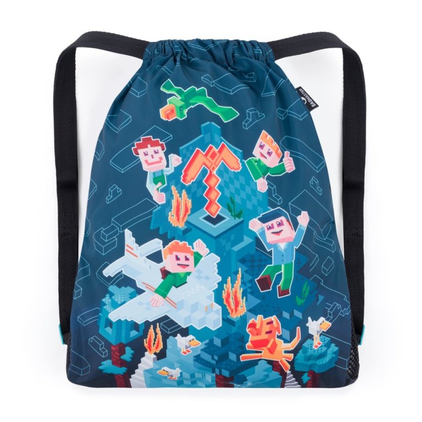 Bagmaster LUMI 24 E malý školní set pro prvňáčky – kostičkový svět - Bagmaster