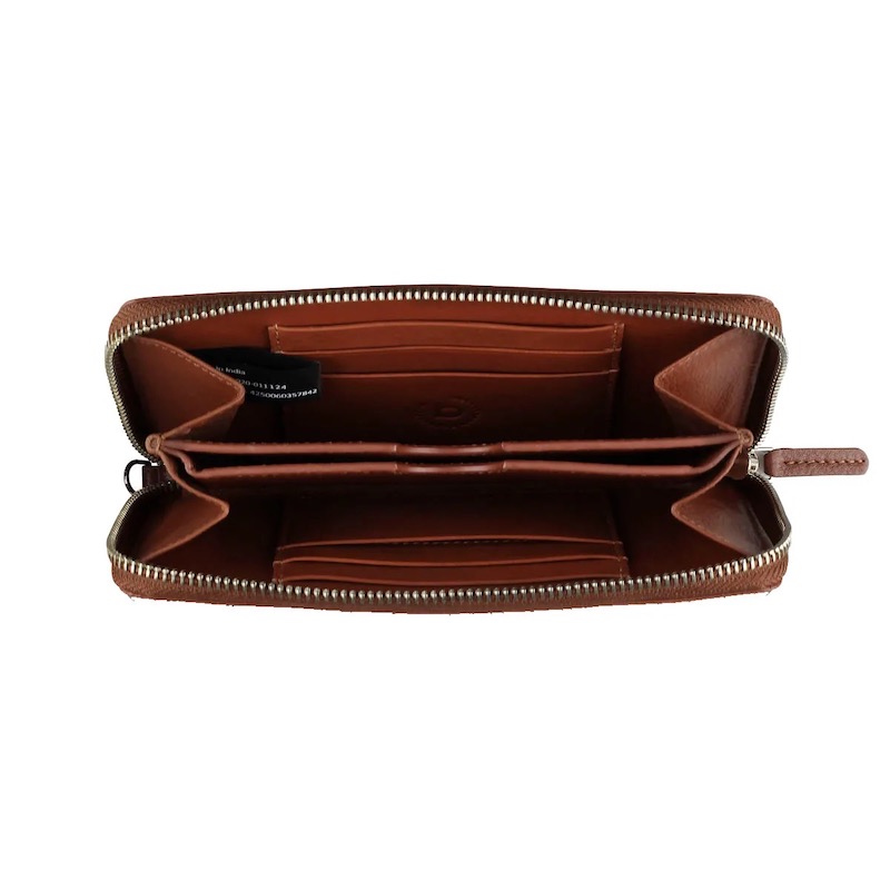 Dámská kožená peněženka na zip Bugatti Lady Top hnědá