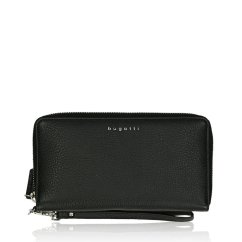 Dámska kožená peňaženka na zips Bugatti Lady Top black