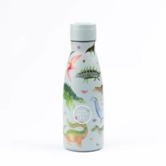 Dětská nerezová termolahev COOL BOTTLES Kids Dinos planet třívrstvá 260ml 3D