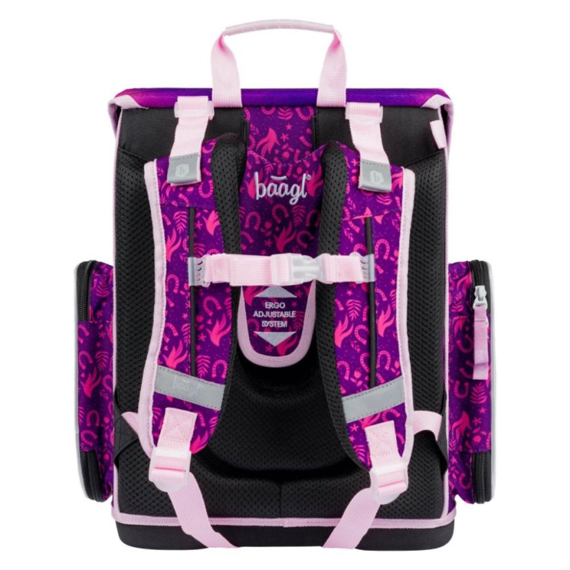 BAAGL SET 5 Ergo Kůň: aktovka, penál, sáček, zástěra, peněženka - Baagl