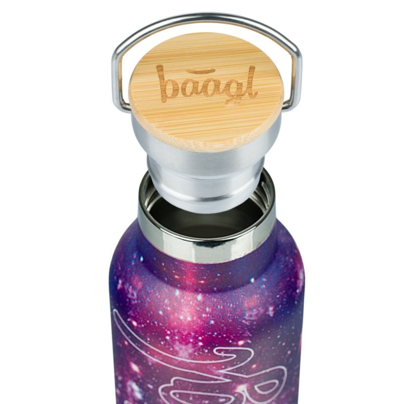 BAAGL Termoláhev s bambusovým víčkem Galaxy, 500 ml - Baagl