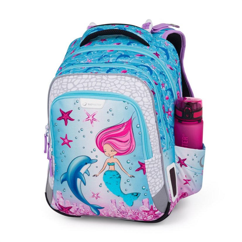 Bagmaster LUMI 24 A malý školní set pro prvňáčky – mořská panna - Bagmaster