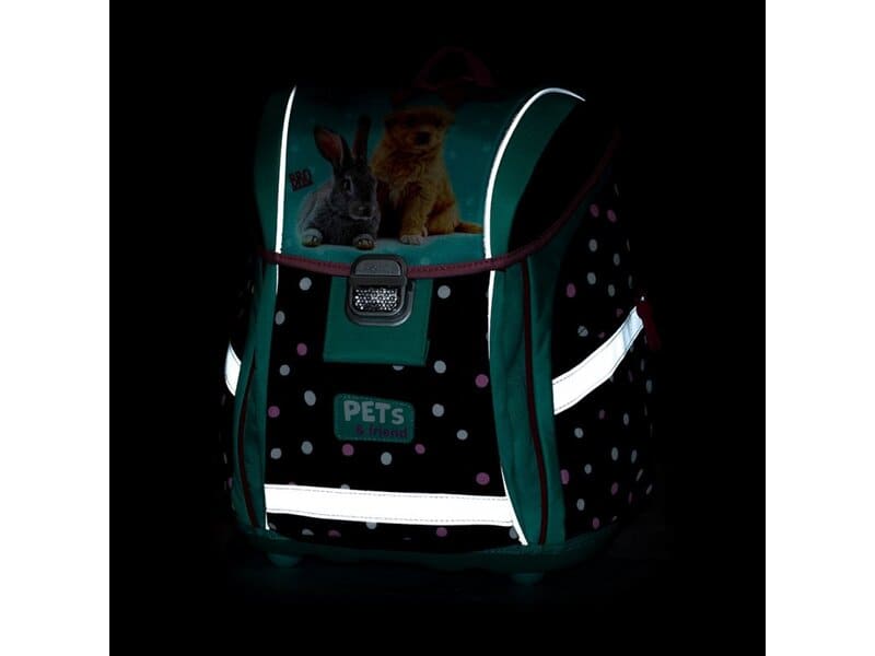 Školní aktovka v setu pro prvňáčky Oxybag PREMIUM LIGHT Mazlíčci - 3 díly