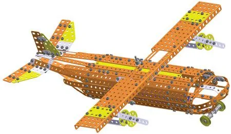 Stavebnice Merkur Kitty Hawk, 900 dílů, 100 modelů