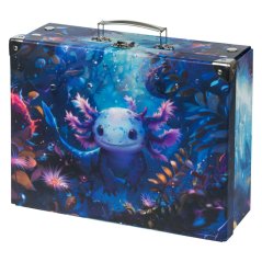 BAAGL Skládací školní kufřík Axolotl s kováním - Baagl