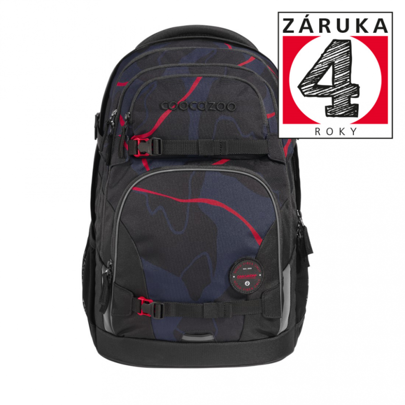 Školní batoh coocazoo PORTER, Lava Lines, certifikát AGR - coocazoo