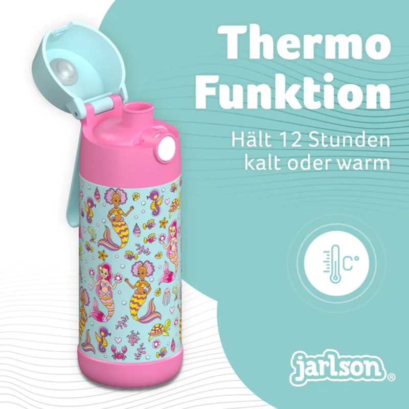 Dětská nerezová termoláhev na pití JARLSON MALI Mořská panna 350 ml