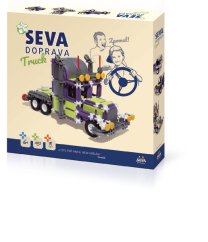 Stavebnice SEVA DOPRAVA Truck plast 402 dílků v krabici 35x33x5cm - SEVA