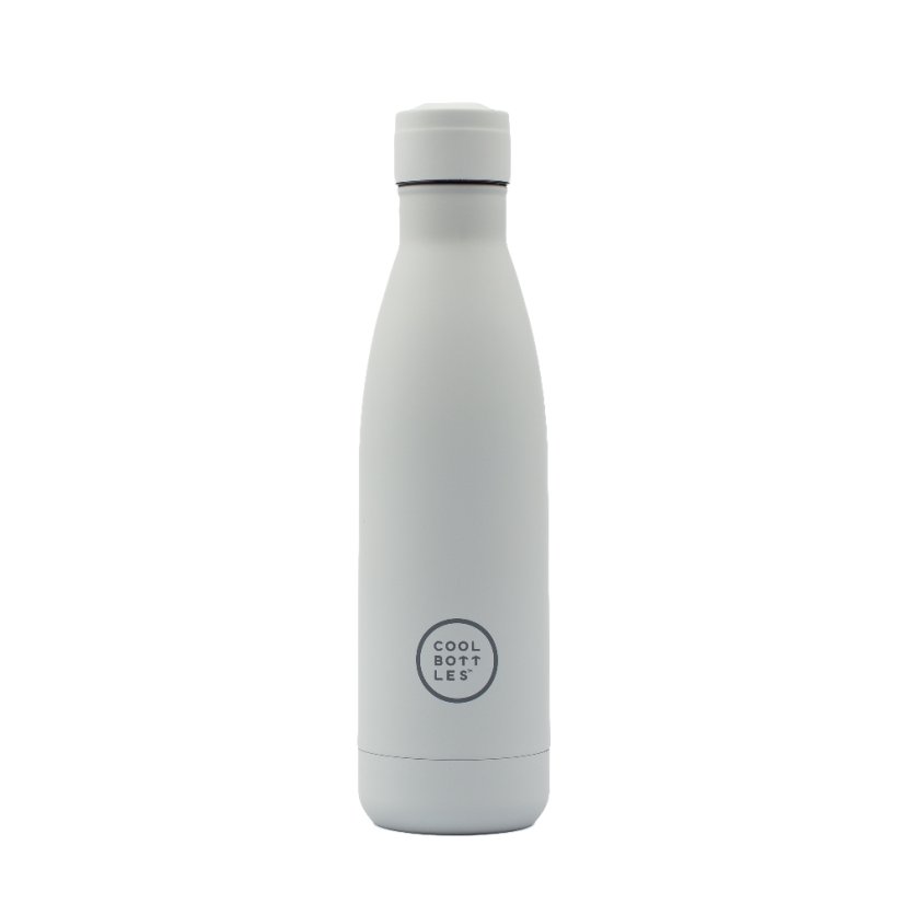 Nerezová termolahev COOL BOTTLES Pastel Grey třívrstvá 500ml