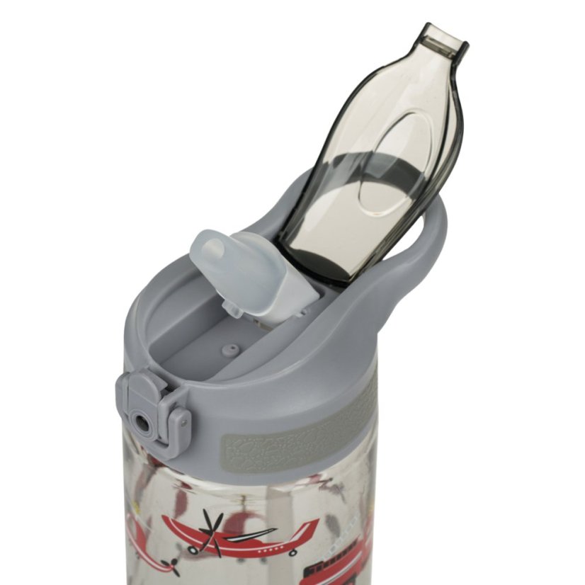 BAAGL Tritanová fľaša na nápoje so slamkou Záchranári, 500 ml - Baagl