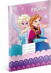 Školní sešit Frozen – Ledové království Pink, A4, nelinkovaný
