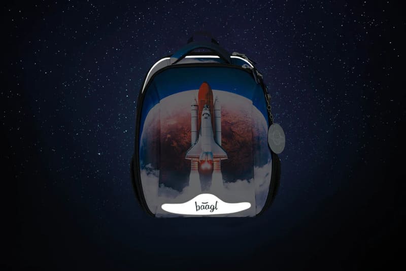 Školní aktovka v setu pro prvňáčky Baagl Shelly Space Shuttle - 3 díly