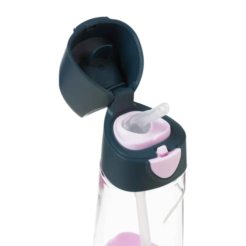B.Box fľaša na pitie so slamkou 600 ml – Indigo Rose