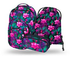 BAAGL 3 SET Coolmate Paradise: batoh, penál, sáček - Baagl