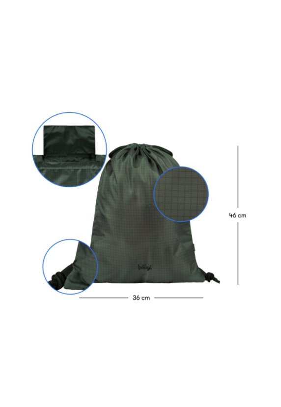 BAAGL SET 3 Cubic Grove: batoh, penál, sáček - Baagl