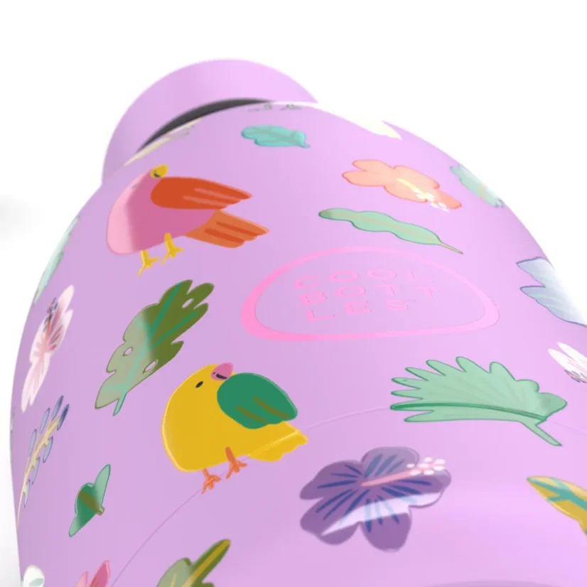 Dětská nerezová termolahev COOL BOTTLES Kids Fly Free třívrstvá 500 ml 3D