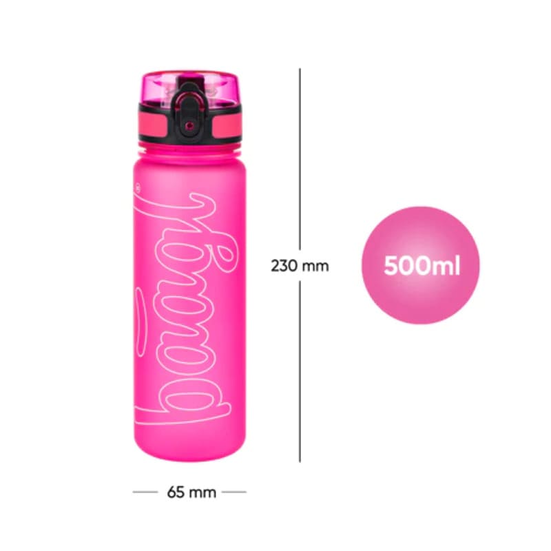 Tritanová láhev na pití Baagl Logo - růžová 500 ml