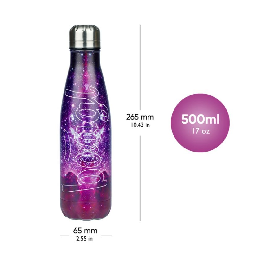 BAAGL Termoláhev s kovovým víčkem Galaxy, 500 ml - Baagl