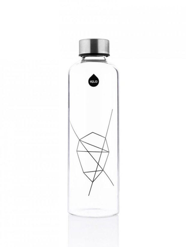 Láhev na pití Equa Mismatch Silver 750 ml s plstěným pouzdrem