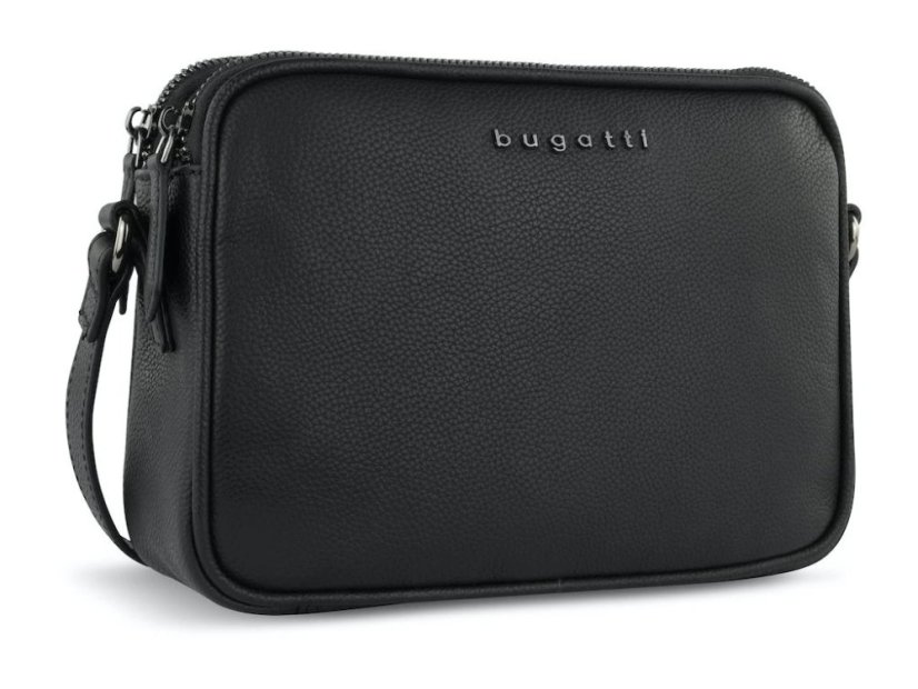 Dámská kožená crossbody kabelka Bugatti Bella černá