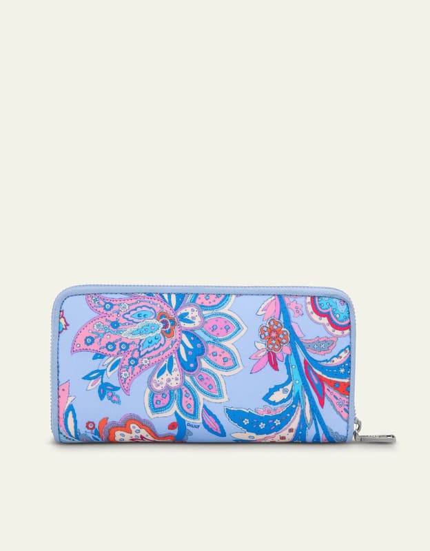 Dámská peněženka Dusk blue velká, kolekce Flower festival