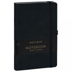 Notes Černý, tečkovaný, 13 × 21 cm - Baagl