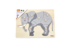 Dřevěná montessori vkládačka - slon Viga