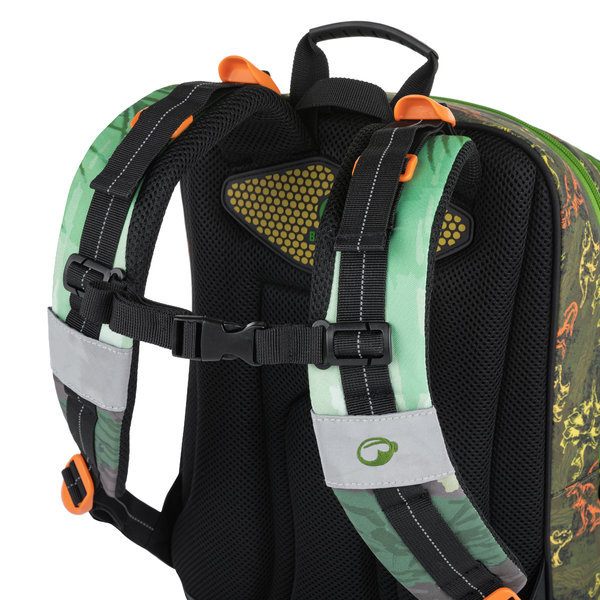Školní batoh v setu pro prvňáčky BAGMASTER ALFA 21 C GREEN/BLACK