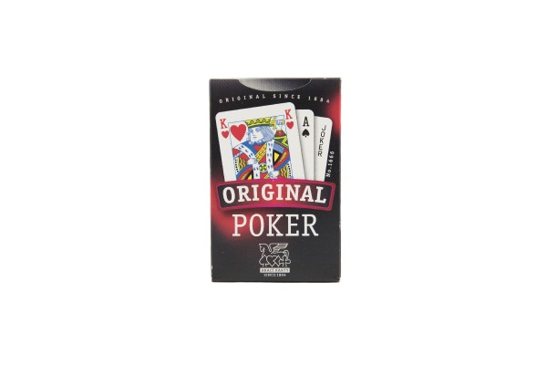 Poker společenská hra karty v papírové krabičce 6x9cm - Hrací karty, s.r.o.