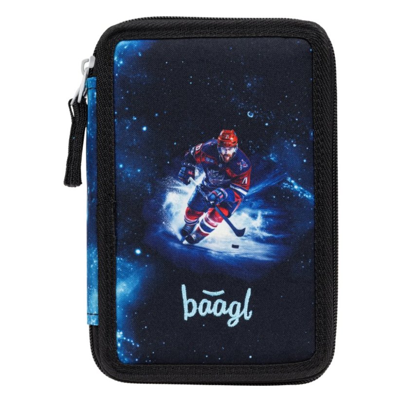 BAAGL Školní penál třípatrový Hokej - Baagl