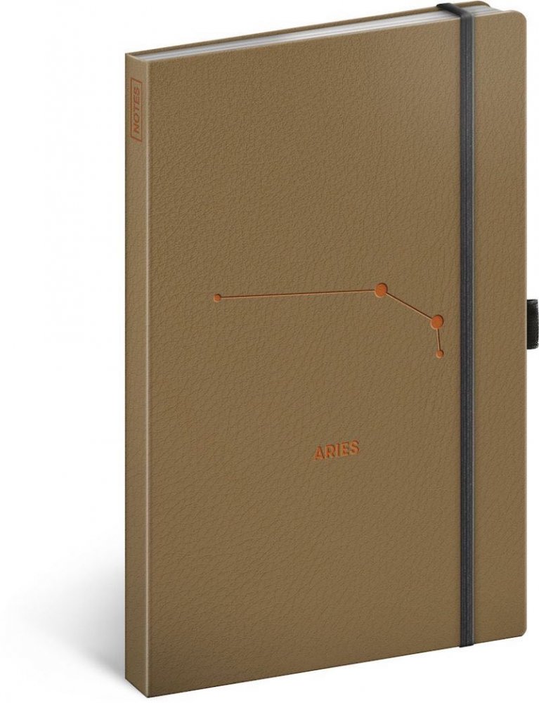 Levně Notes Zvěrokruh Beran, linkovaný, 13 × 21 cm