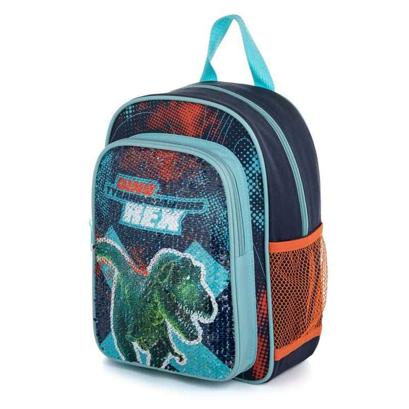 Levně Batoh dětský předškolní s flitry Oxybag Premium Dinosaurus