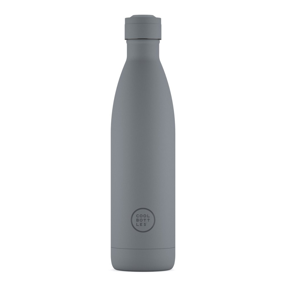 Levně Nerezová termolahev COOL BOTTLES Pastel Grey třívrstvá 750 ml