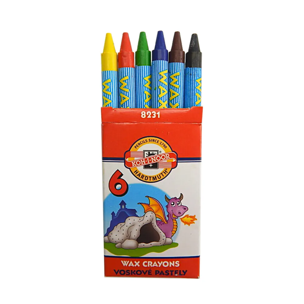 Levně Voskovky Koh-i-Noor – tenké kulaté, 6 ks