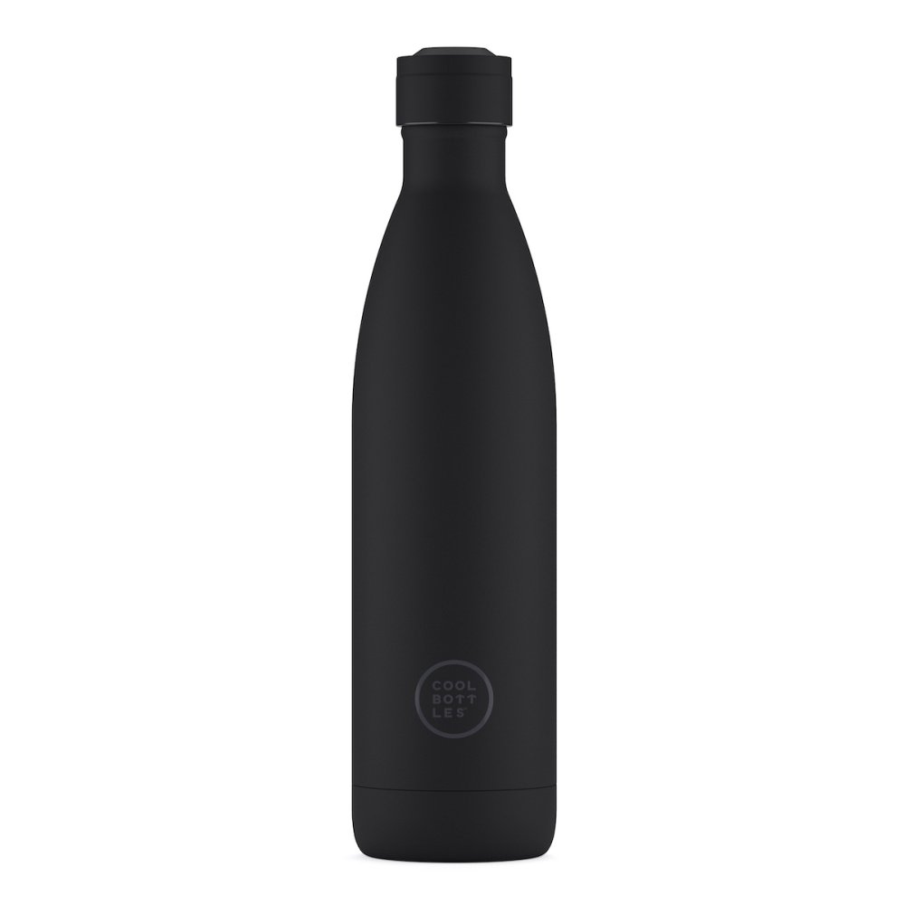 Levně Nerezová termolahev COOL BOTTLES Mono Black třívrstvá 750 ml
