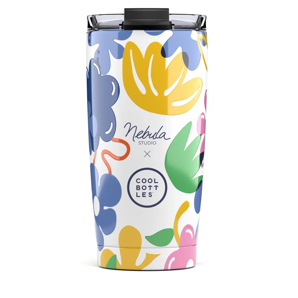 Nerezový termohrnek Cool Bottles Xclusive! Nébula - Floral Madness 550 ml