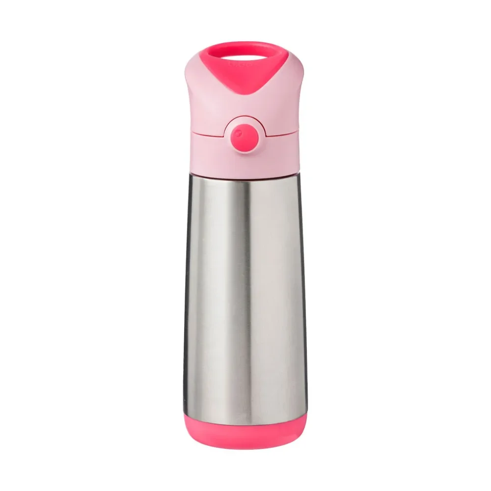 Levně B.Box termoska na pití s brčkem 500 ml – Flamingo Fizz