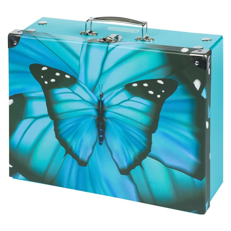 Levně Skládací školní kufřík Baagl Butterfly s kováním