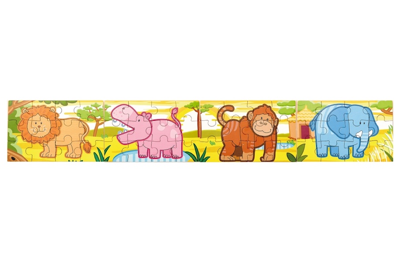 Levně Dřevěné puzzle - džungle Viga